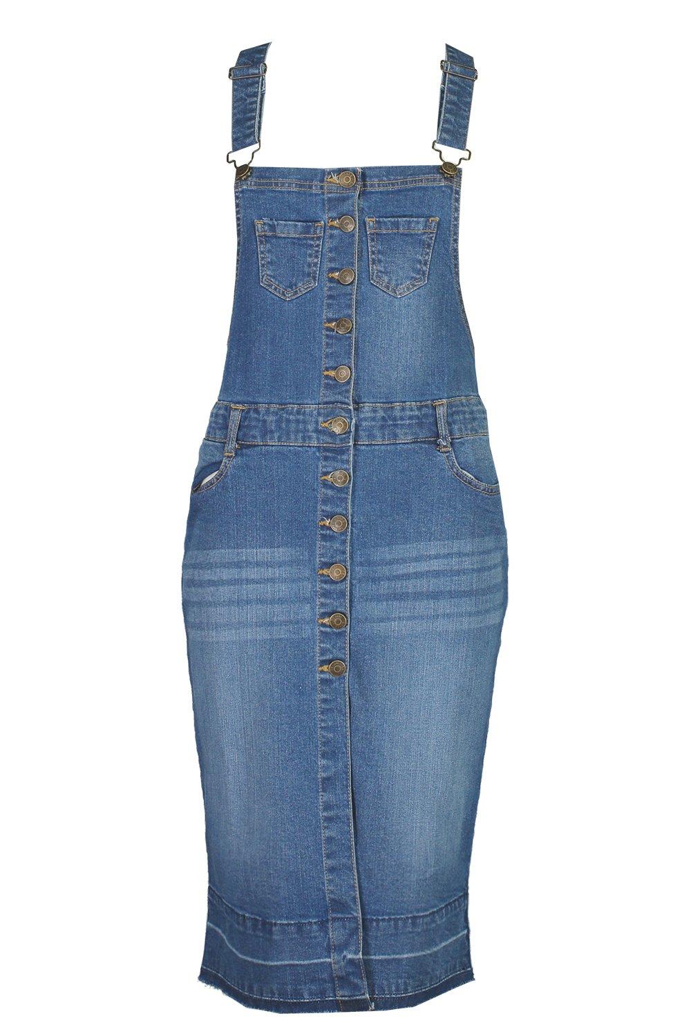 Midi dungaree cheap dress